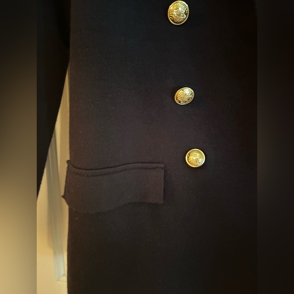 NWOT Marled women’s blazer, XL, black, gold buttons.  Beautiful blazer! - Picture 4 of 10